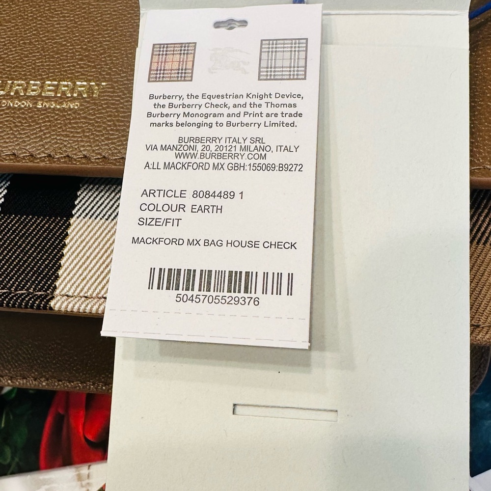 NWT Genuine Burberry Mackford Check Crossbody Bag - Picture 11 of 13